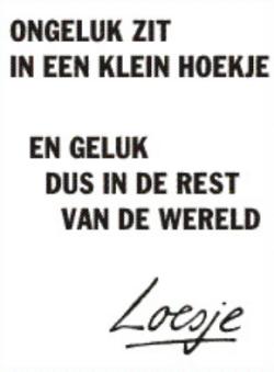 Geluk volgens Loesje